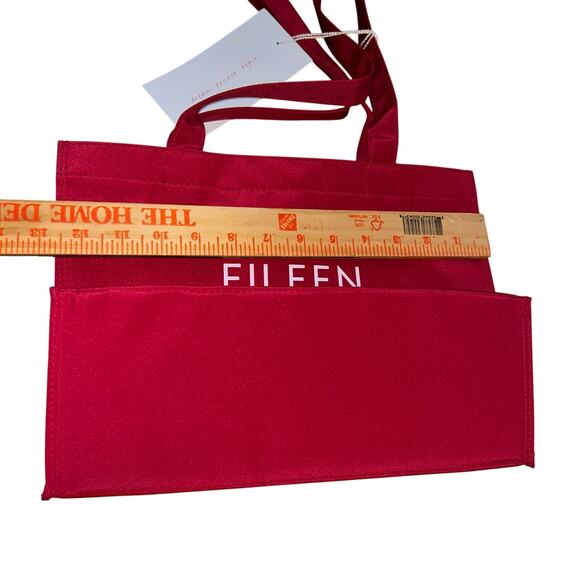 Eileen Fisher 20th Anniversary Tote Bag Red Nylon with inside pocket-Never Used - Picture 8 of 9